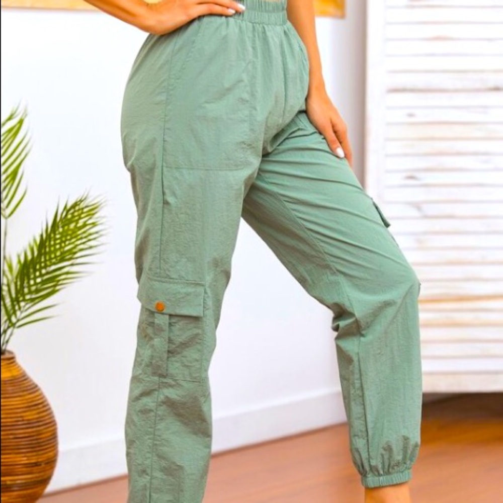 green joggers